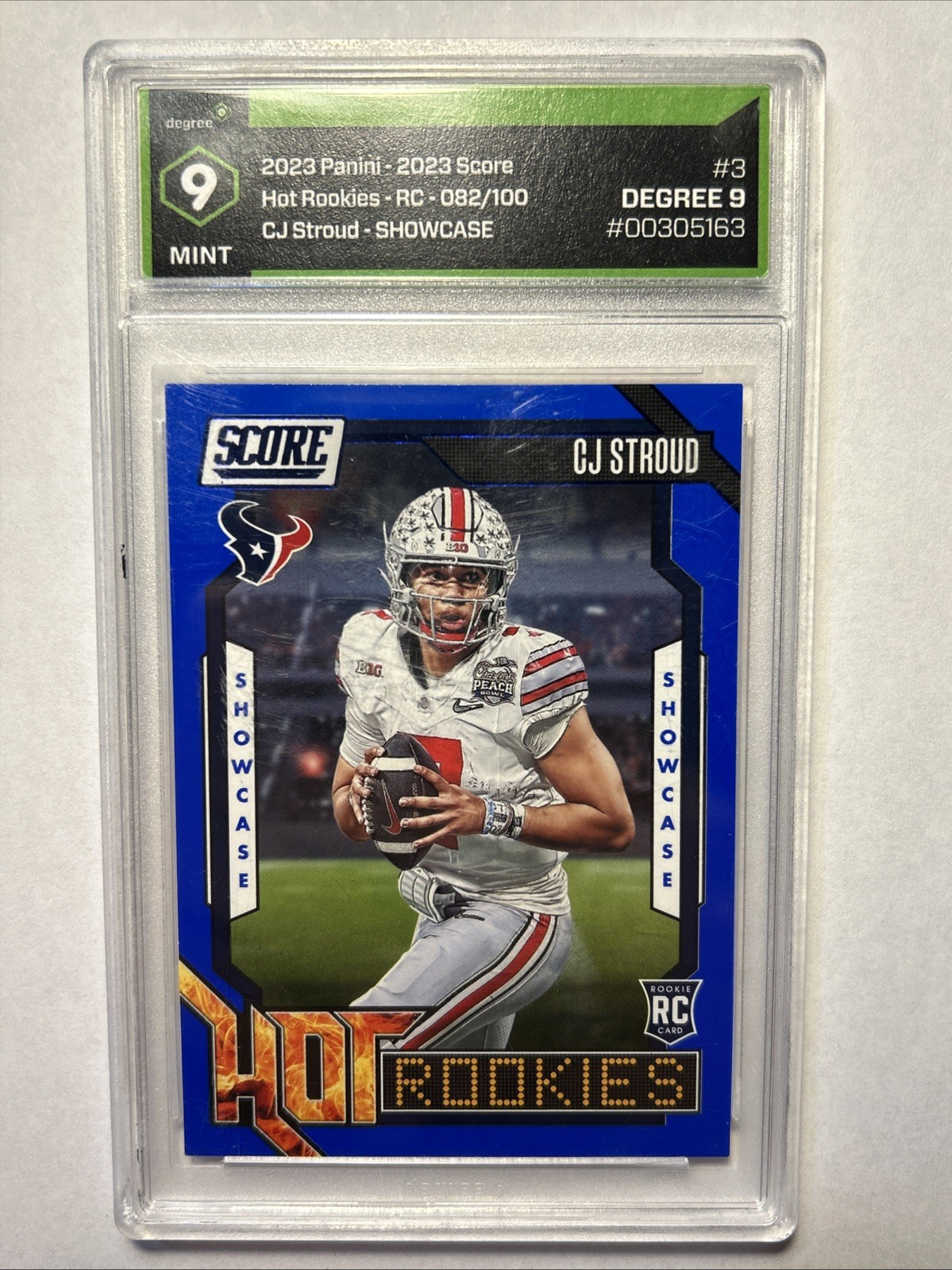 2023 Panini Score C.J. Stroud Hot Rookies Showcase /100 RC Texans #3 Degree 9