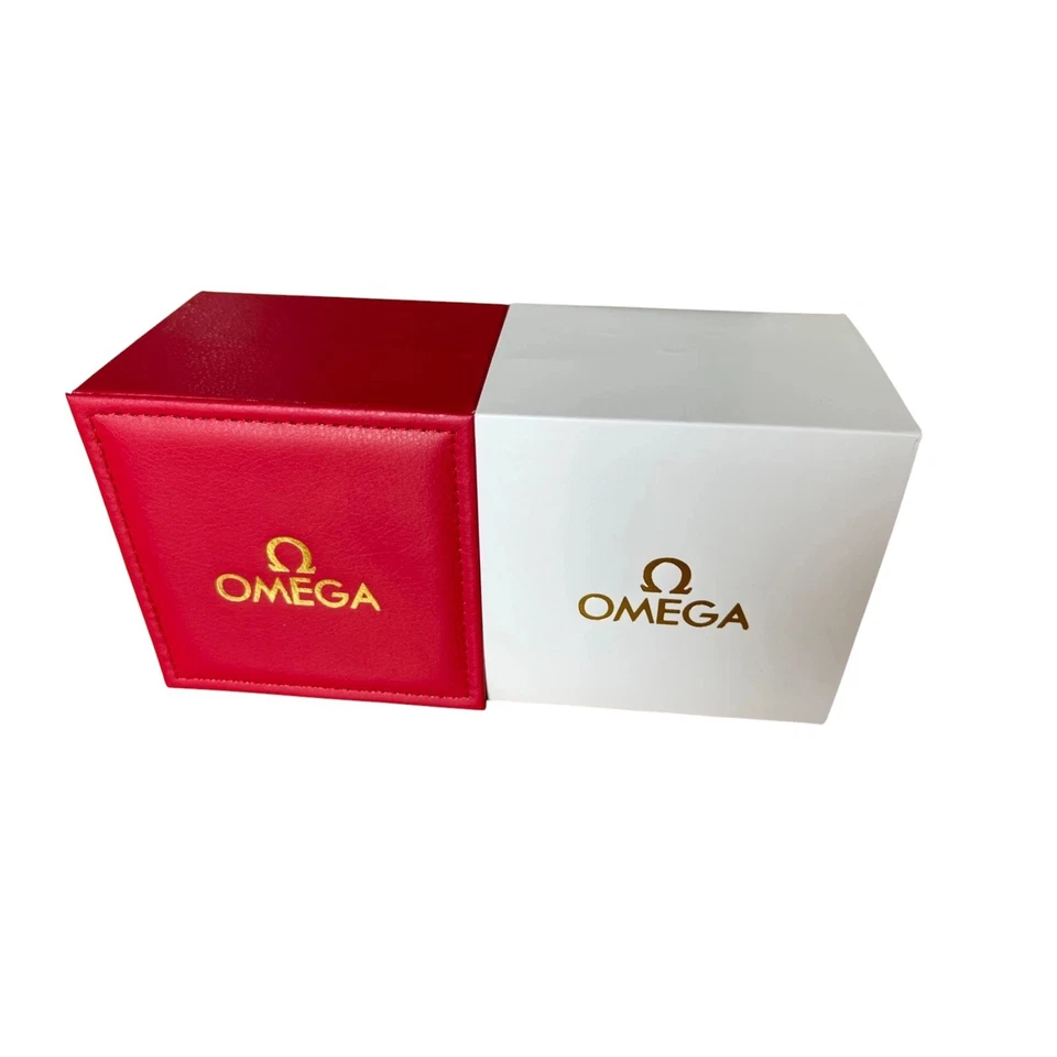Omega Watch Box Red Leatherette Case - Image 3 of 4
