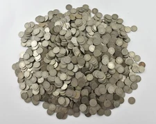 40 x 1900-1912 Liberty V Nickel Good G+ Bulk Roll Lot Mixed Year