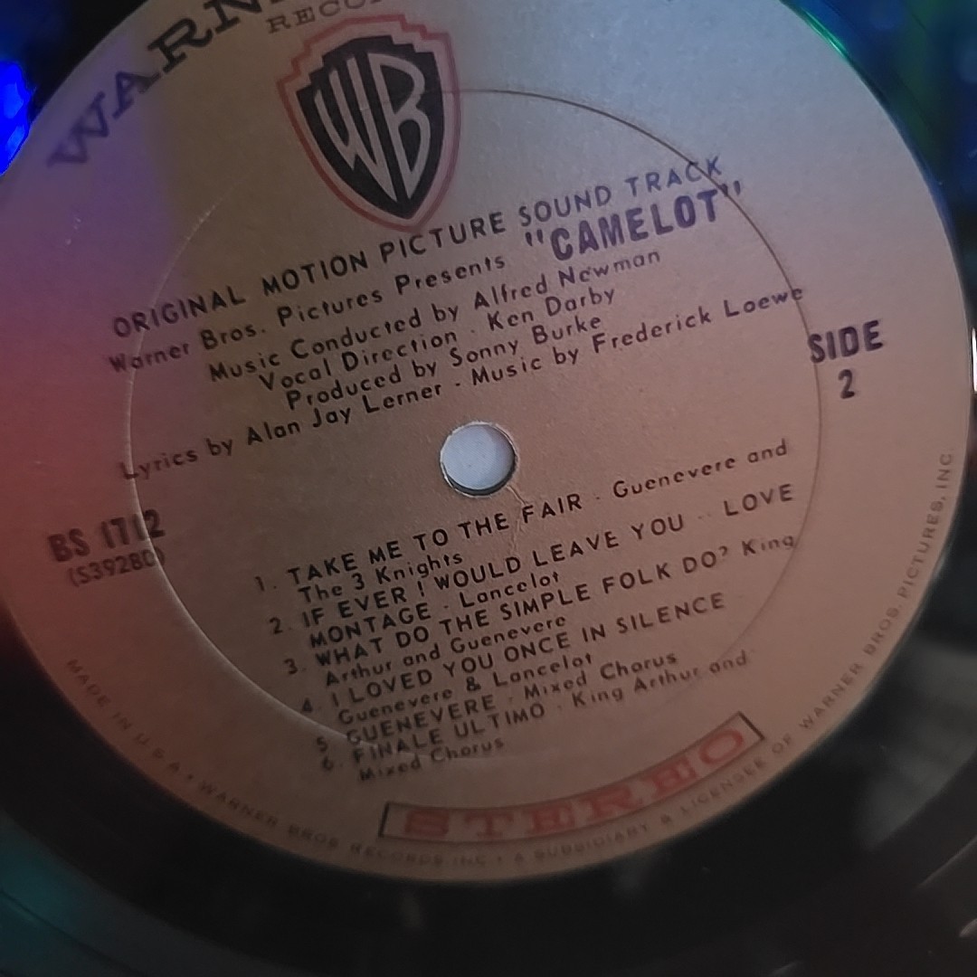 Camelot-Original Soundtrack - 1967 Warner 1712 Vinyl Record LP 