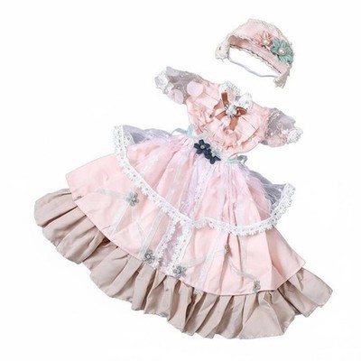 1/3 BJD Puppenoutfit Spitzenborte BJD Puppenkleidung Set Lagenlook Tüll Miniatur