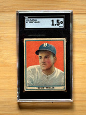1941 PLAYBALL #1 EDDIE MILLER SGC 1.5