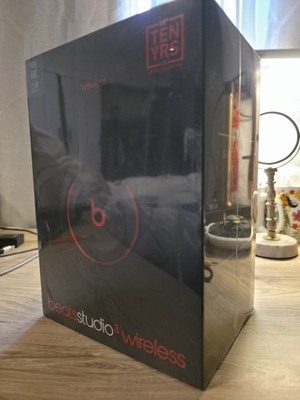 Beats by Dr. Dre Studio3 Wireless Headphones Active Noise Cancellation Black Red