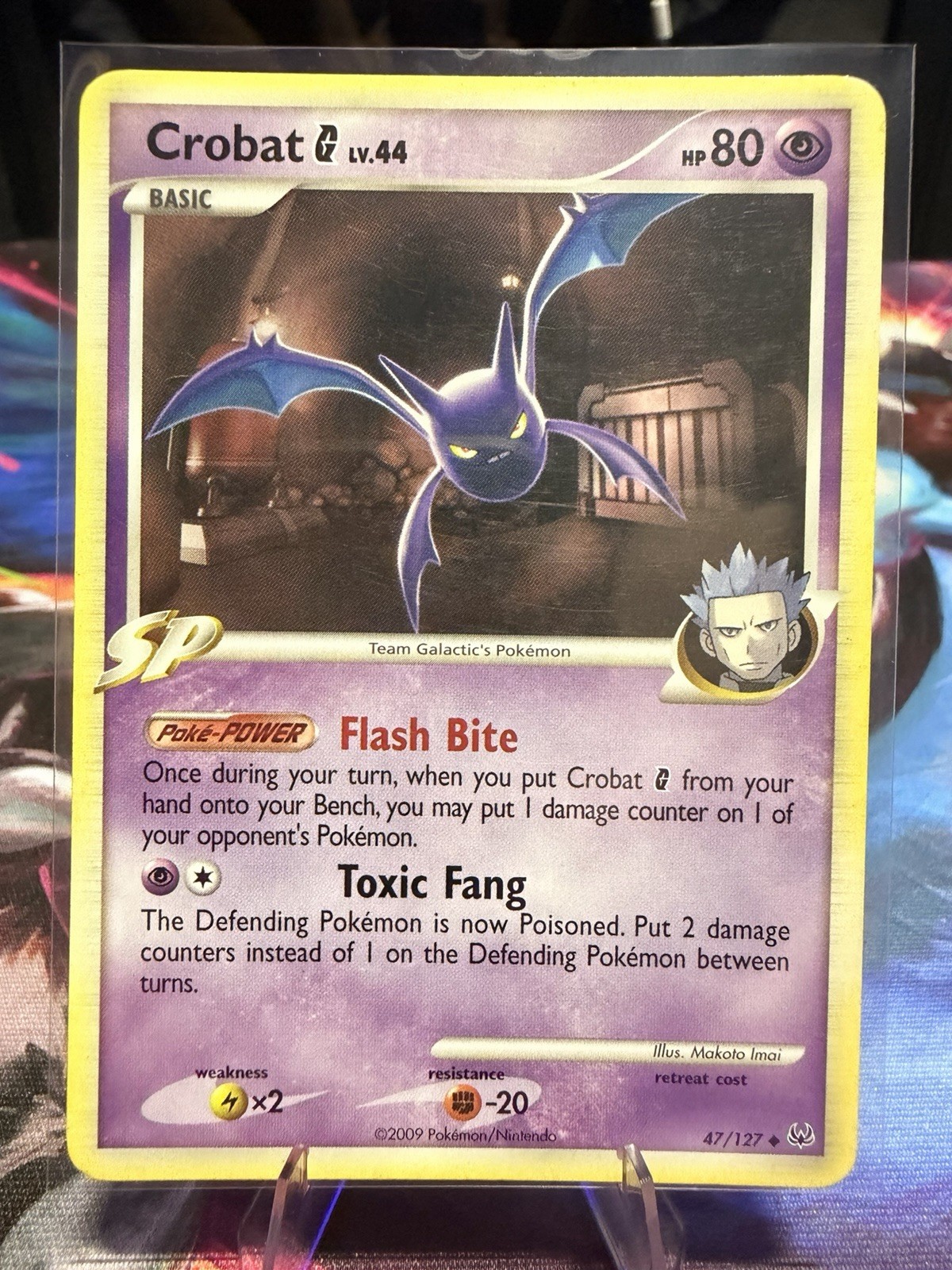 Pokémon Crobat G 80HP 47/127 Platinum Uncommon SP Regular English 2009