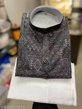 Men s Traditional Kurta Designer kurta set for men Mens Printed Kurta Pajama