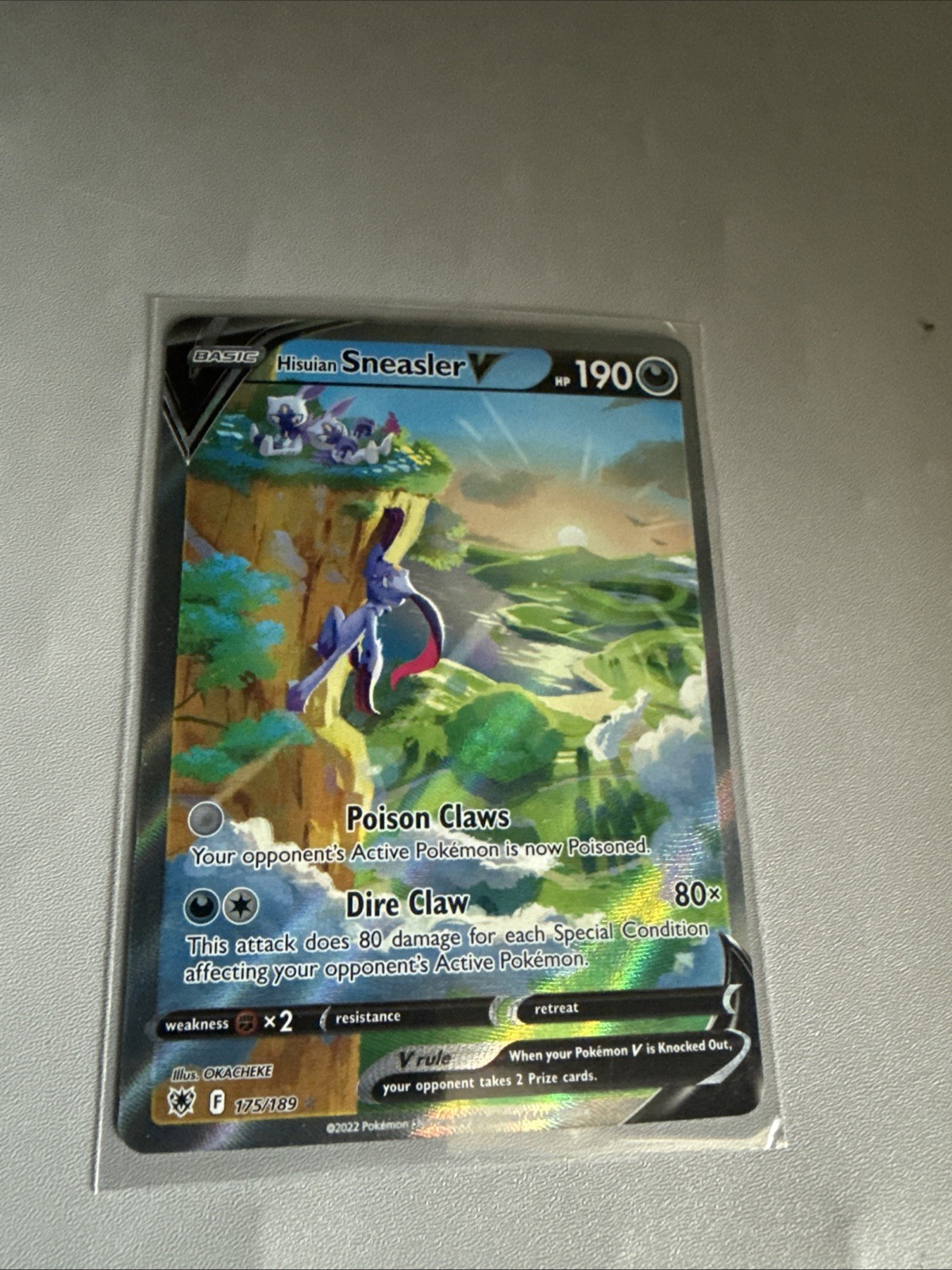 Hisuian Sneasler V - 175/189 - Pokemon Astral Radiance Alternate Art Card 