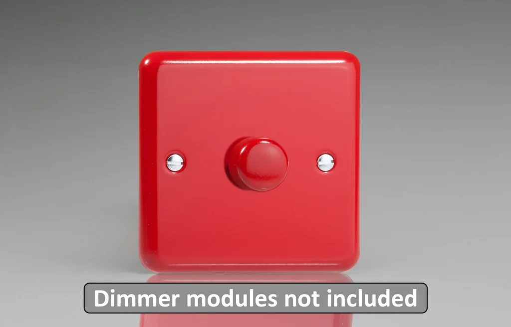 Dimmer Red Matrix Faceplate Kit Lily Pillar Box 1-Gang Varilight WY1.PR