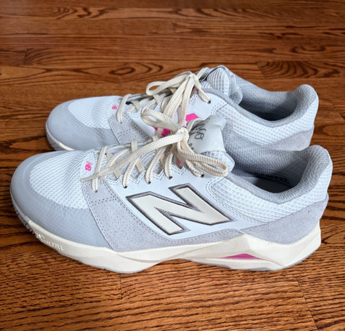 New Balance SAMPLE Womens FuelCell Coco Delray Tennis Shoes White Pink 10.5