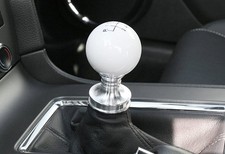 Steeda White Engraved Shift Knob And Adapter For 2011 Mustang