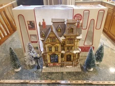 '03 Lemax Fiber Optic Facade Wilson Homestead Box Lamp Village Christmas 