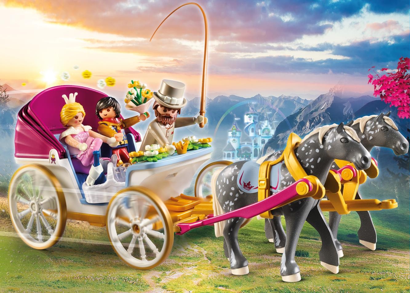 Playmobil 70449 Princess Castle Horse-Drawn Carriage toy Horse playset horses