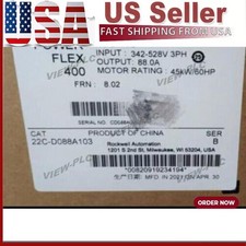 NEW PowerFlex 400 45 kW 60 HP AC Drive Allen-Bradley 22C-D088A103 US Free Tax