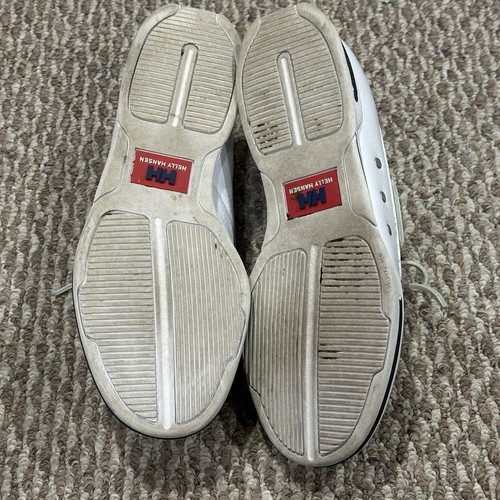 Helly Hansen Deck Boat Shoes Loafers White Leather Men’s Size 9.5 - Picture 4 of 9