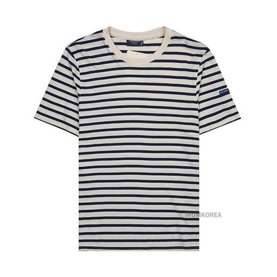 Saint James Herren Fluid T-Shirt 9888 50 ECRU MARINE SS25 128933005