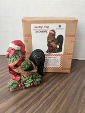 Jim Shore Country Living Rooster in Santa Hat "Farm Fresh and Festive" 6009126
