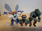THREE Vintage TMNT Figurines, Baxter Stockman, Leatherhead, Rock Steady