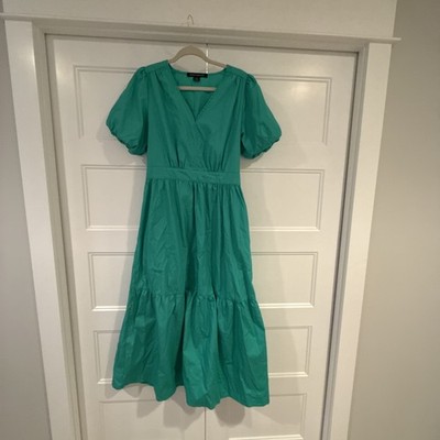 French Connection Poplin Maxi Green Medium