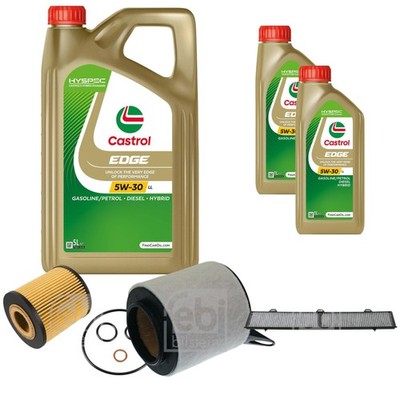 FEBI Inspektionspaket 7L Castrol EDGE Titanium FST 5W-30 LL für BMW 1er E81
