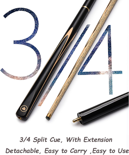 HIOD 57 Inch 19 Oz Pool Cue with 10Mm Cue Tips English Handmade Snooker Cue Incl - Picture 3 of 12