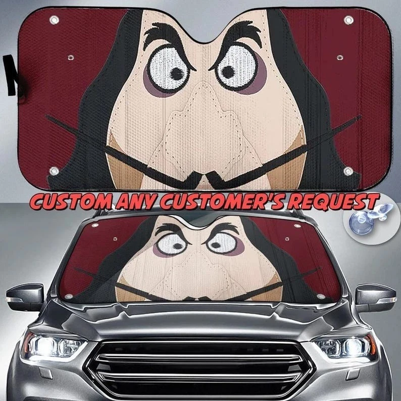 Captain Hook Peter Pan Villian Happy Halloween Car Windshield Sun Shade 3D