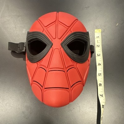 Spider-Man Kids Unisex Red/Black Plastic Costume Face Mask, One Size Adjustable