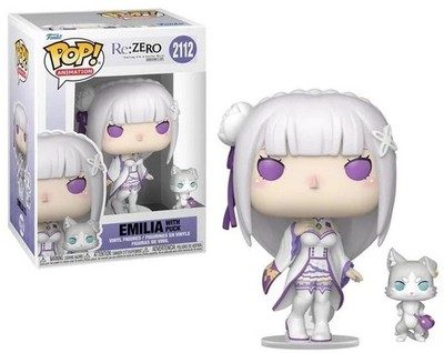 Figur Re:Zero - Emilia mit Puck Pop 10cm