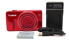 Canon PowerShot SX600 HS 16.0MP Digital Camera - Red Tested Working Charger