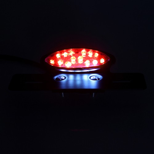 Motorcycle LED Brake License Plate Integrated Tail Light For Bobber Cafe Racer - Picture 4 of 7