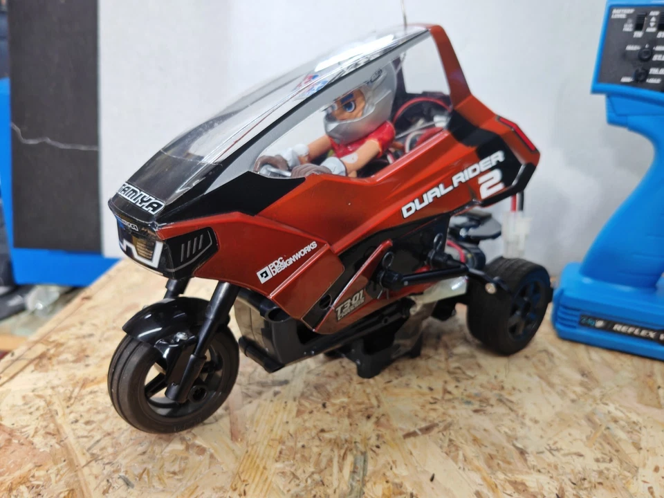 Tamiya 1/8 Star Unit Triple Boy Series No.07 Dual Rider COMPLETO DI TUTTO - Immagine 2 di 3