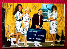 Original-Autogramme von Jaqueline, Eddy and Comp., Farbfoto, 15 x 10,7 cm