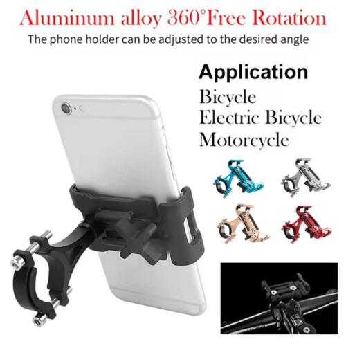360° Aluminum Motorcycle Bike Bicycle GPS Cell Phone Holder Handlebar Mount New - Picture 2 of 23