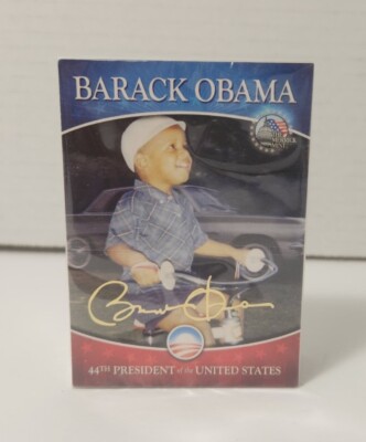 BARACK OBAMA *Life & Times* 44-CARD SEALED COMPLETE Gold Signature SET FREE SHIP
