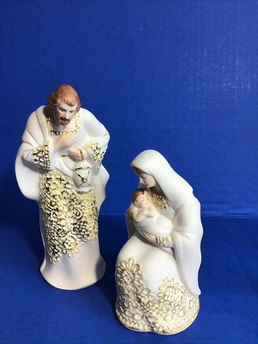 Lace Nativity Set by Roman - Gold Lace Collection - 8 Piece Set - #31380 - New - Imagen 3 de 9