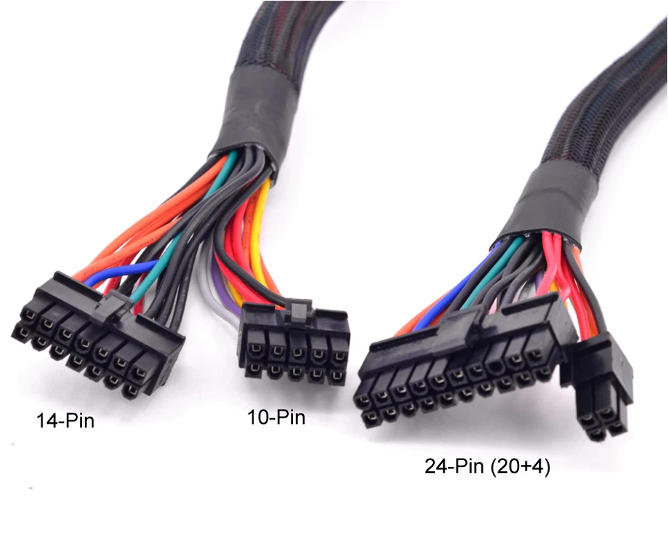 AYA 25" 24-Pin (20+4) ATX to 14Pin + 10Pin Power Supply Cable for Corsair HXi - Image 2 of 4