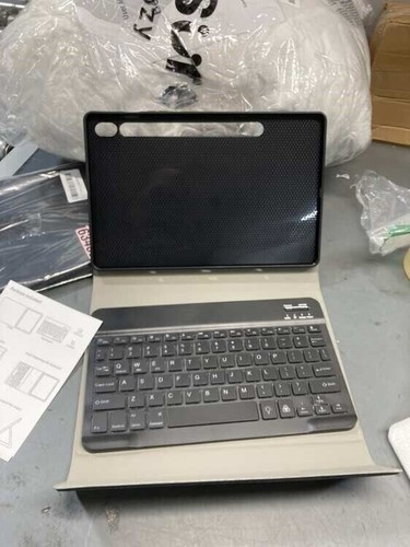 Bluetooth Tastatur Hülle für Tablet, abnehmbare Tastatur mit Schutzhülle - Bild 2 von 4
