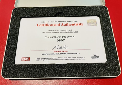 2019 Marvel Heros Prestige Stamp Book Royal Mail UK GB LIMITED EDITION Complete! - Picture 3 of 10