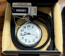 SEIKO Railroad Watch SVBR003 White Pocket Watch New FedEx DHL