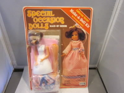 SPECIAL OCCASION DOLLS Make Doll Kit Collector Series Craft House MAID OF HONOR