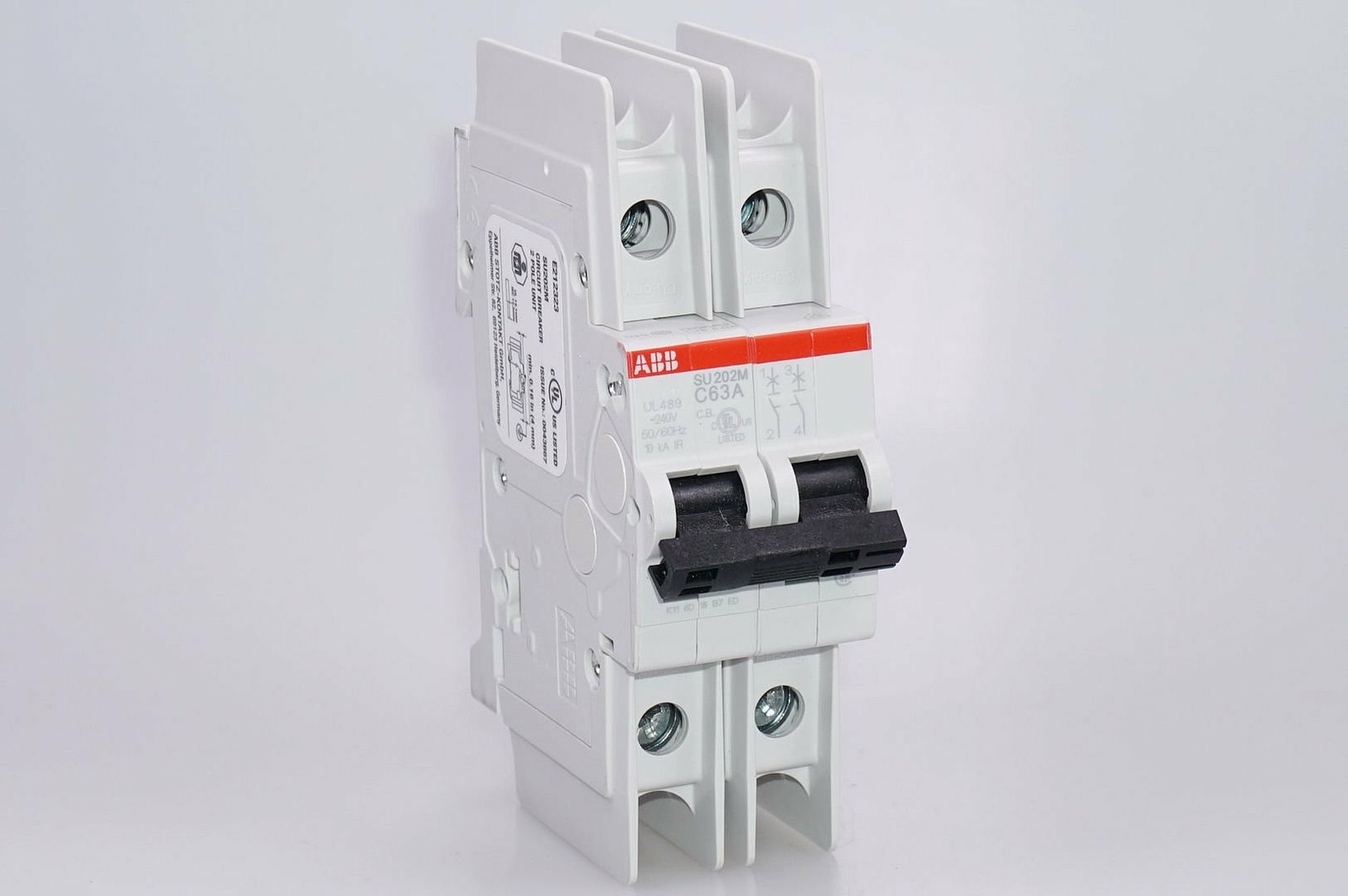 Abb Su202m-C63 Circuit Breaker Su200m - 2P - C - 63A 2Cds272337R0634 New