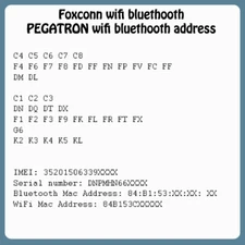 Apple iPhone WiFi BT Mac Address Service | Till iPhone X is supported