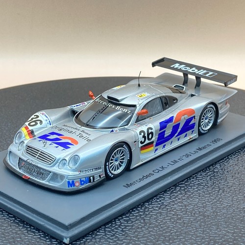 SPARK 1/43 Mercedes-Benz CLK LM #36 Le Mans 1998 silver Gounon Bouchut S0162