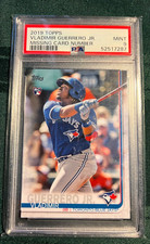Vladimir Guerrero Jr 2019 Topps Missing Card Number Rookie RC PSA 9