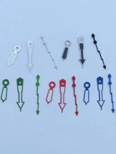 1 Set Color Flash Lightning Watch Hands 13x12.5x8.5mm for NH35/36/4R/