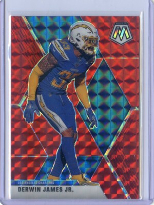 2020 Panini Mosaic Red Parallel Prizm NO. 115 Derwin James Jr. - Los Angeles Cha