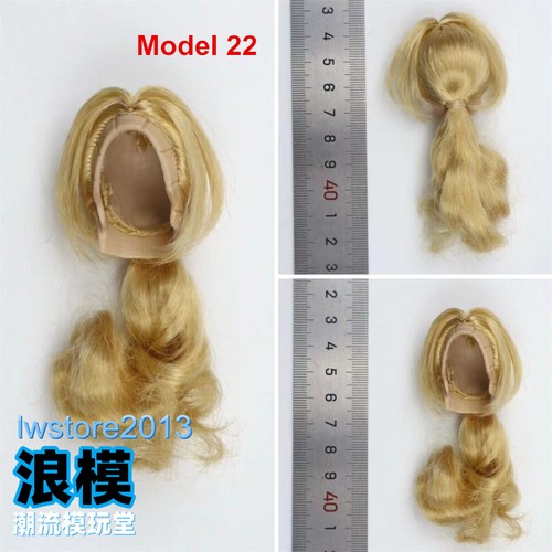 1/6 Artificial Hair Wig Cover For 12" Female Phicen TBL JO Figure Head Body Toys - Picture 23 of 45