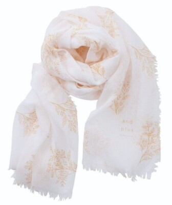 新品未使用　argue wool Gauze stole beige UV Cut Soft Gauze Scarf Shawl Wrap Stole Japan All Seasons