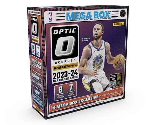 2023-24 Panini Donruss Optic Basketball Hobby Mega Box - Hyper Green
