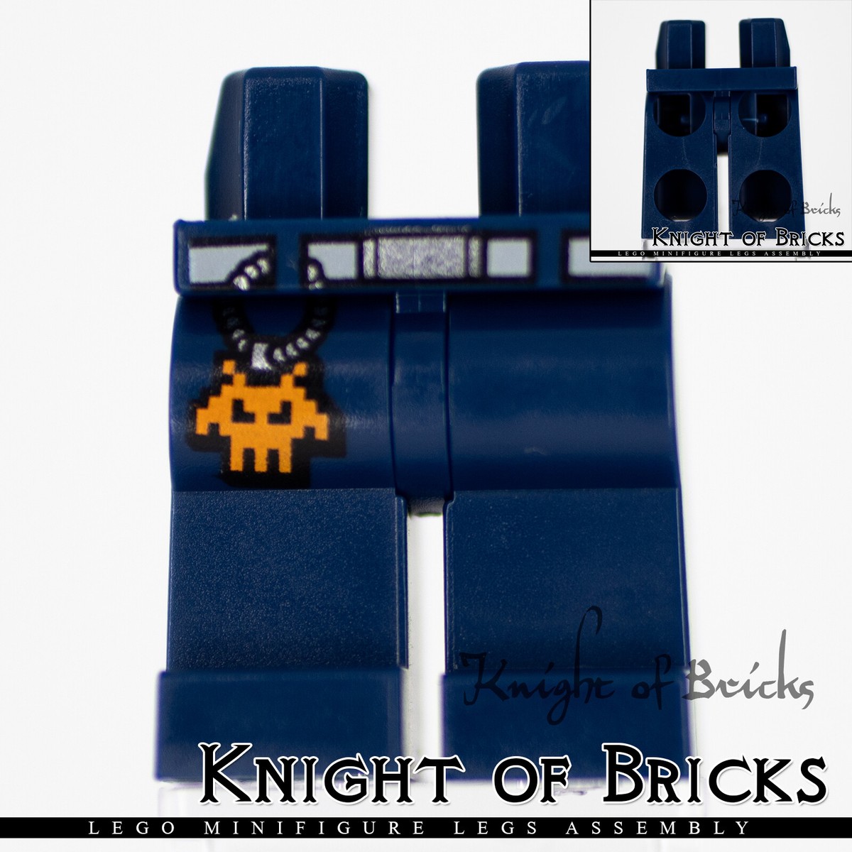Little Irish Dancer アレクサンダー・ドール ネイビーブルー LEGO Minifigure Legs DARK BLUE Hips Light Gray Belt w Buckle Alien