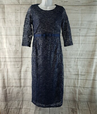 ASOS Maternity Womens Midi Dress Sz Small Solid Blue Lace 3/4 Sleeve | eBay ASOS Maternity Womens Midi Dress Sz Small Solid Blue Lace 3/4 Sleeve | eBay
