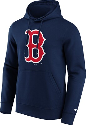 MLB Boston Red Sox Hoody Primary Logo Graphic Baseball hooded Sweater navy